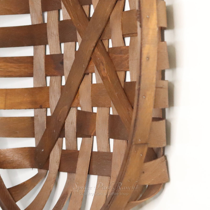 Round Basket Chestnut Finish