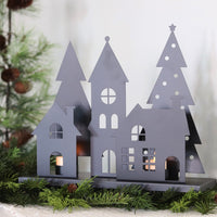 Village Candle Holder Black