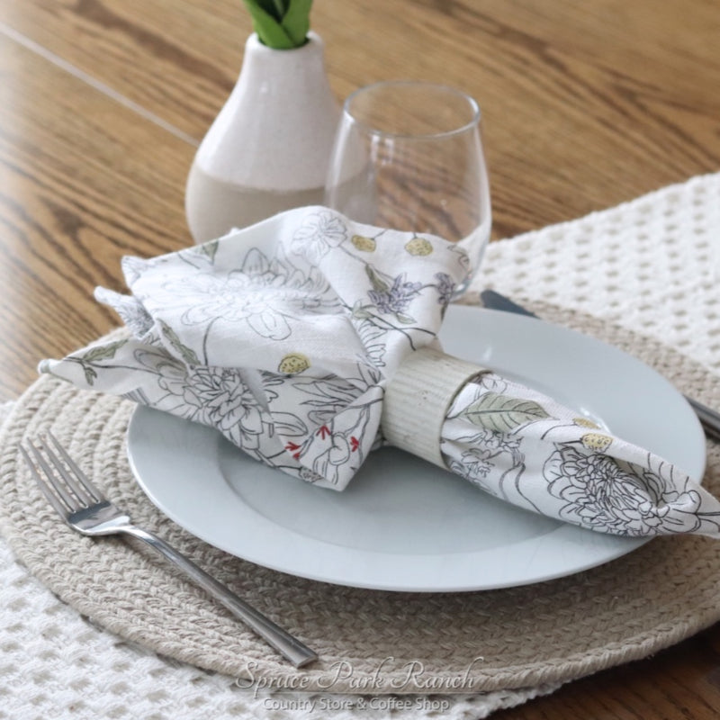 Placemat Essex Round Stone