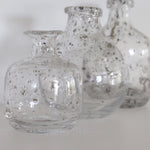Textured Hand Blown Glass Bottle