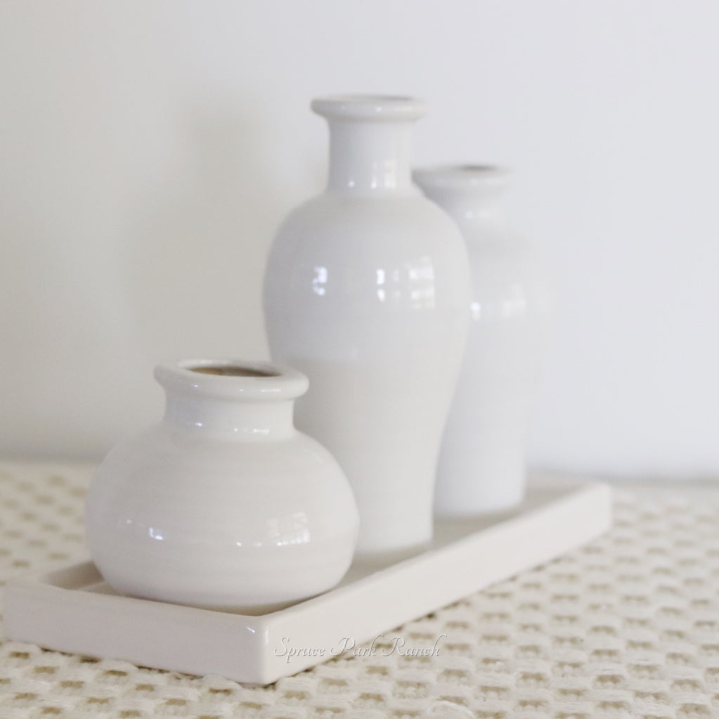 Three Vase Cluster Tray