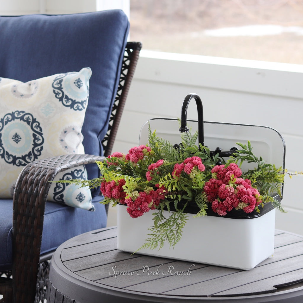 Metal Antique Sink Planter