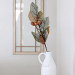 Magnolia Pinecone and Nut Stem 32"