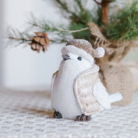Winter Resin Bird With Vest