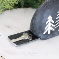 Stone Resin Christmas Tree Key Holder