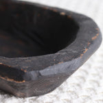 Petite Wood Dough Bowl Black