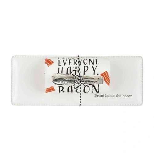 Bacon Tray And Towel Set