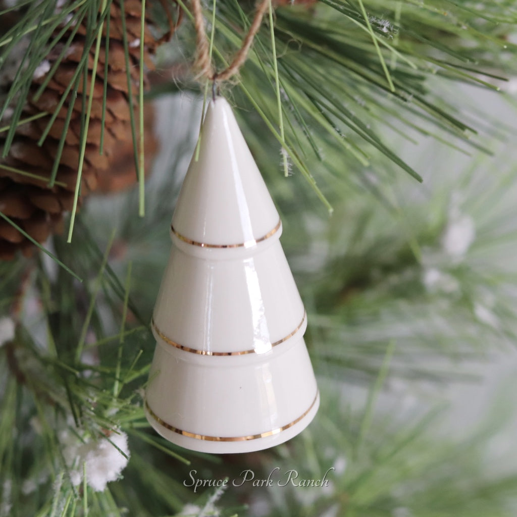 Modern Ceramic Tree Ornament