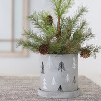 Mini Concrete Christmas Tree Planter