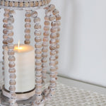 Amalfi Beaded Lantern Natural