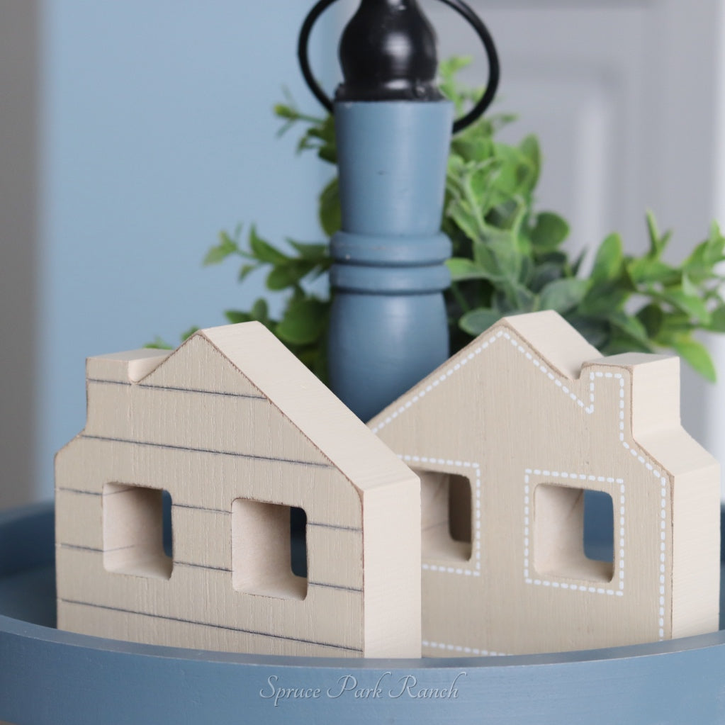 Chunky Wooden House Reversible