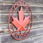 Canada Est. 1867 Metal Circle Sign