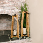 Open Air Lantern with Metal Handle