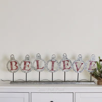 Believe Galvanized Stand Up Sign