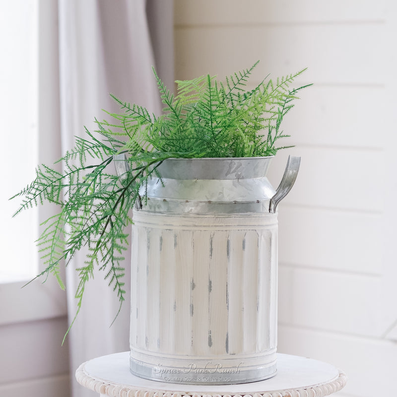 Galvanized Distressed Whitewashed Container Collection
