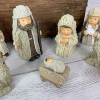 Knit Resin Nativity