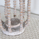 Amalfi Beaded Lantern Natural
