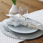Placemat Essex Round Blue Mist