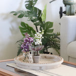 Palermo Whitewashed Round Tray