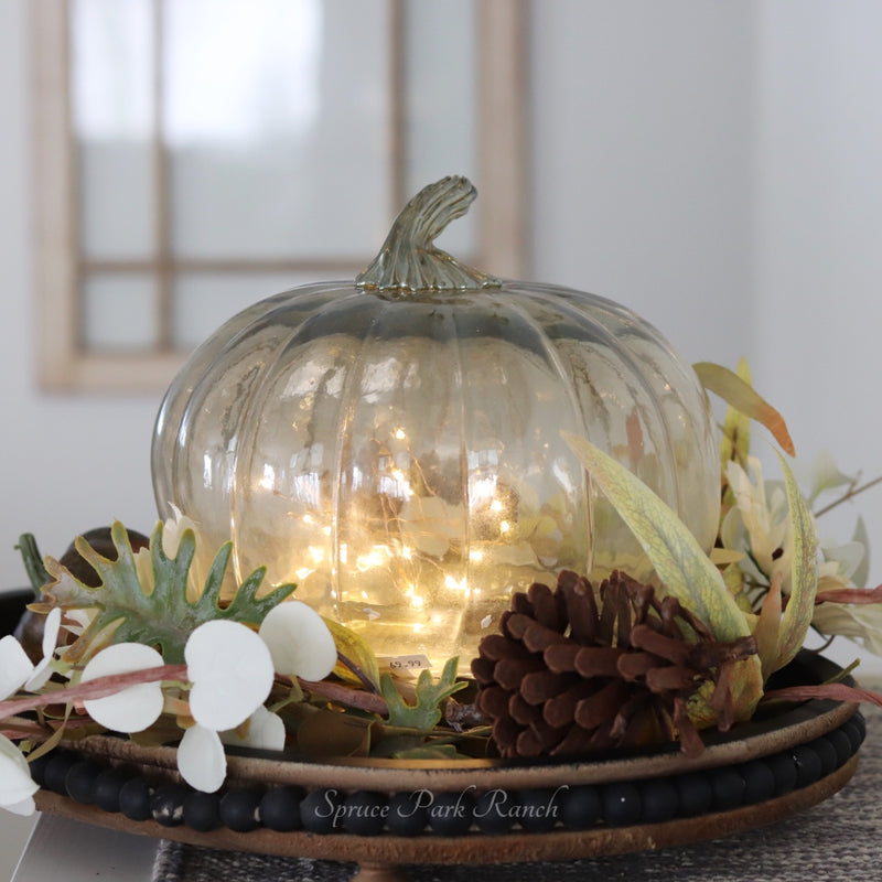 Glass Pumpkin Cloche