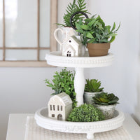 Eliza Two Tiered Tray White