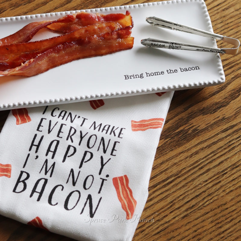 Bacon Tray And Towel Set