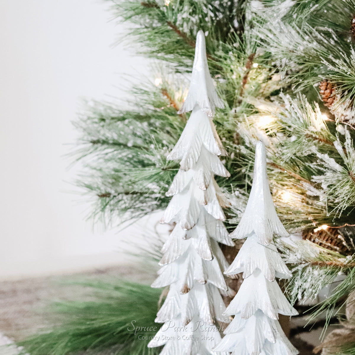 White Shimmer Tall Tree
