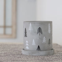 Mini Concrete Christmas Tree Planter