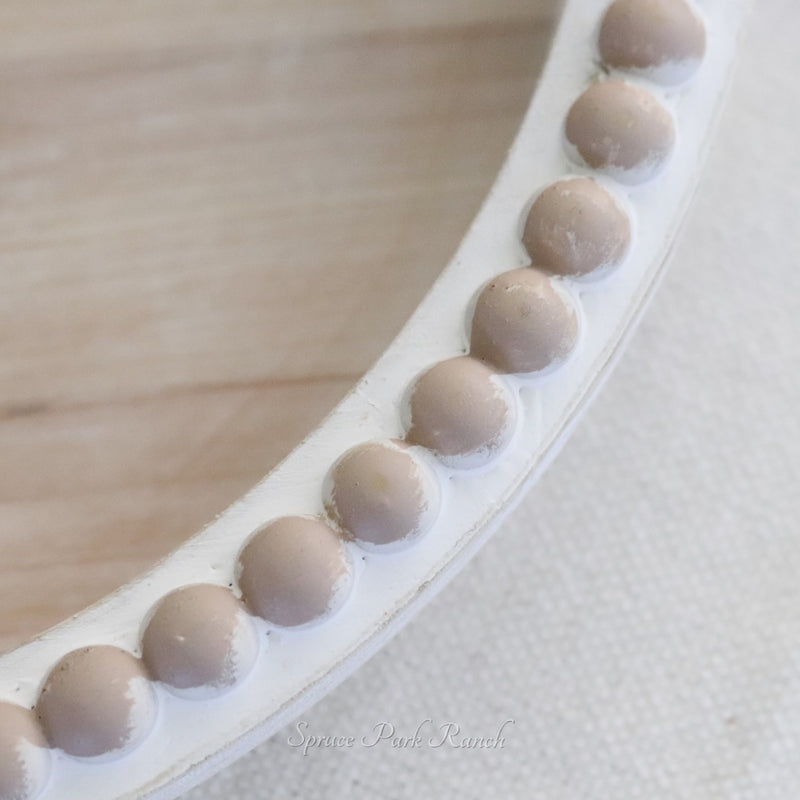 Palermo Whitewashed Round Tray