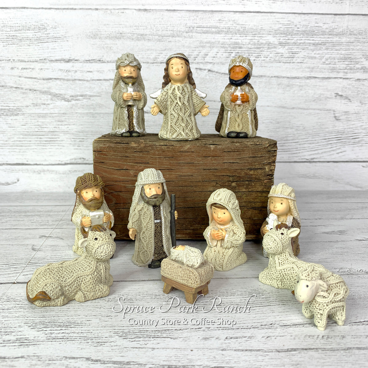 Knit Resin Nativity