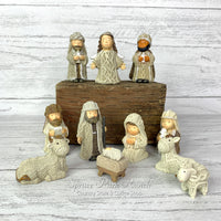 Knit Resin Nativity