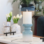 Stoneware Ombre Candle Holder