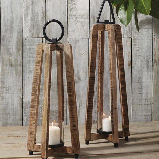 Open Air Lantern with Metal Handle