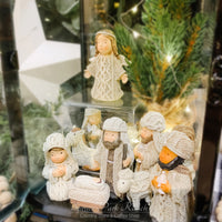 Knit Resin Nativity