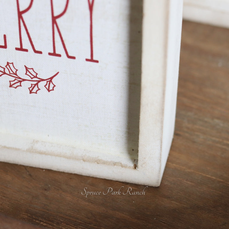 Reversible Blessed Merry Sign