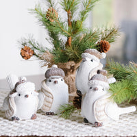 Winter Resin Bird With Vest