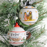 Nativity Porcelain Ornaments