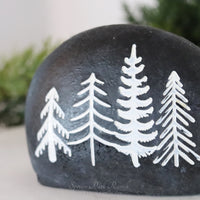Stone Resin Christmas Tree Key Holder
