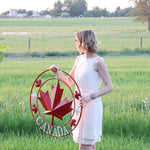 Maple Leaf Metal Compass Canada