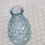 Blue Textured Glass Vase