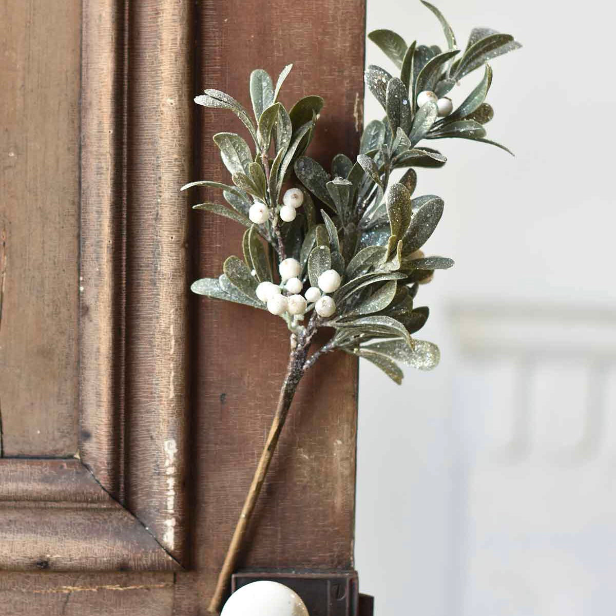 Ice Kissed Mistletoe Greenery Collection