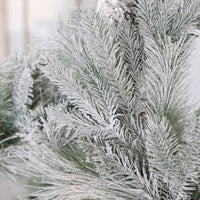Snowy Frosted Pine and Cone Greenery Collection