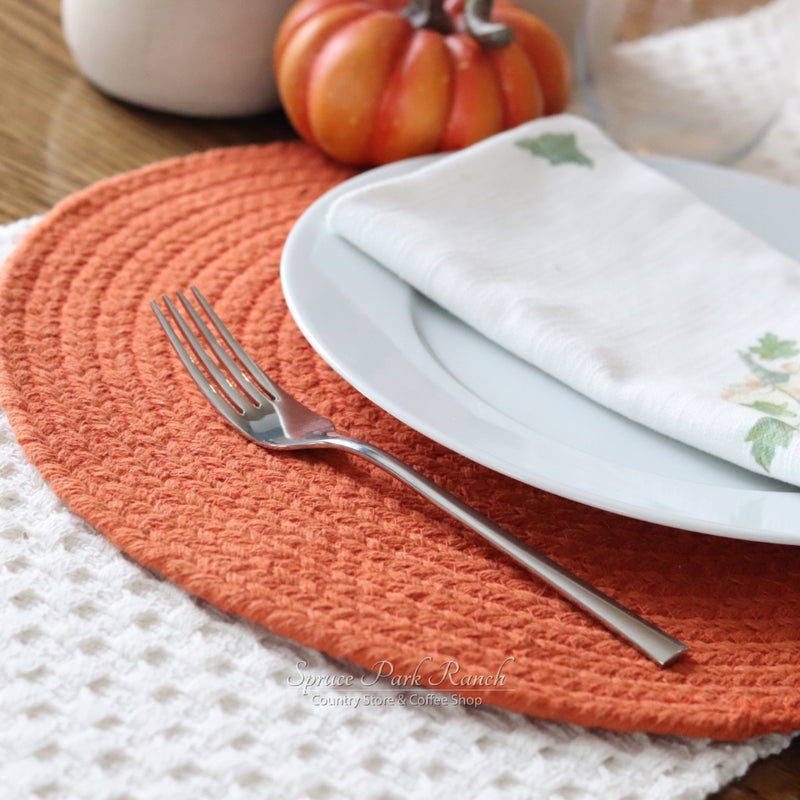 Placemat Essex Round Sienna