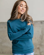 Sidezip Pullover Blue Jay