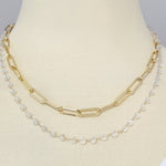 Mina Faceted Crystal Layered Necklace