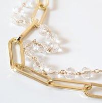 Mina Faceted Crystal Layered Necklace