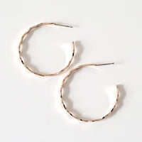 Reva Wave Hoop Earrings