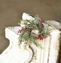 Icy Cedar with Red Berries Greenery Collection