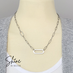 Zoe Paperclip Necklace