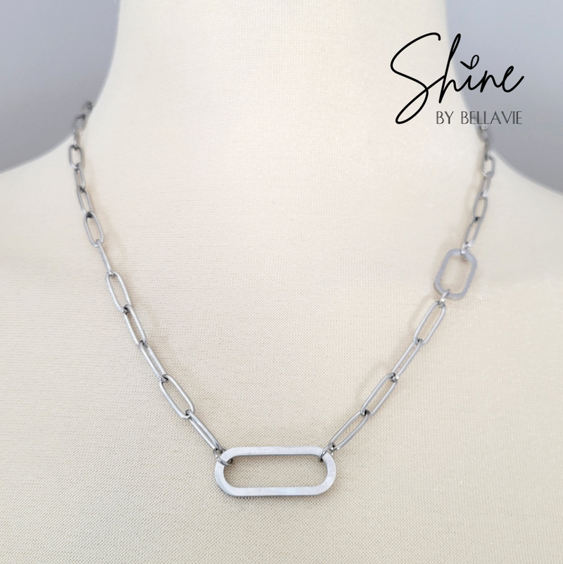 Zoe Paperclip Necklace